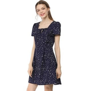 blue casual dresses with sleeves