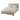 Smith Solid Platform California King Uphosltered Bed with Storage, Cream