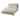 Smith Solid Wood Platform Queen Uphosltered Bed with Storage, Cream