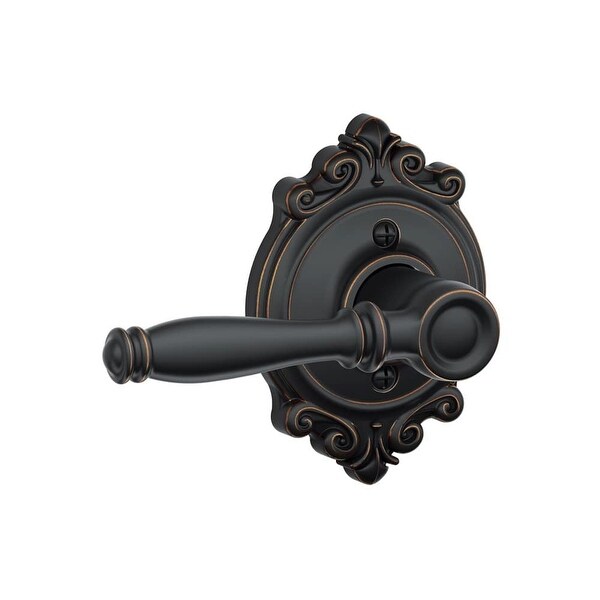 Schlage F170-BIR-BRK Birmingham Single Dummy Door Lever with Decorative Brookshire Trim - N/A