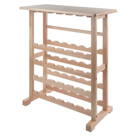 Wood Vinny 24-Bottle Wine Rack, Natural