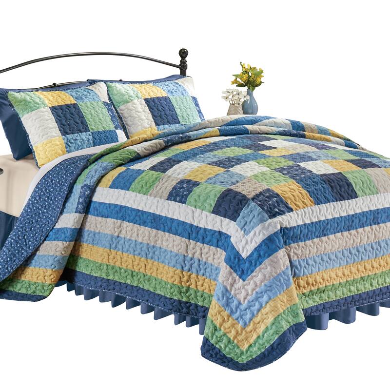 Adeline Reversible Oversized Patchwork Quilt