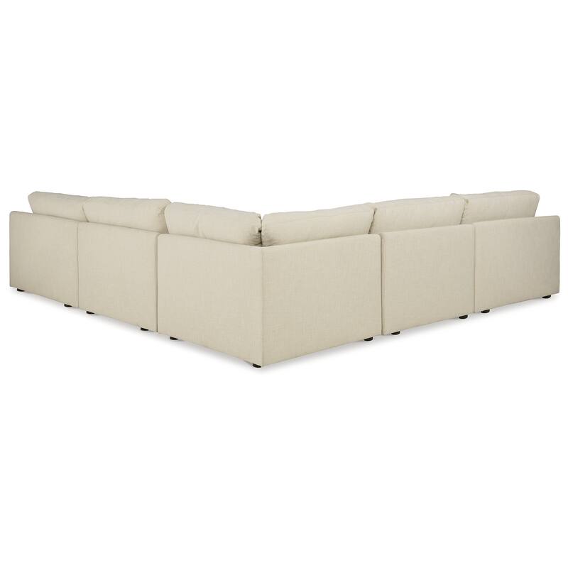 Signature Design by Ashley Elyza Ivory 5-Piece Sectional - 135"W x 135"D x 36"H