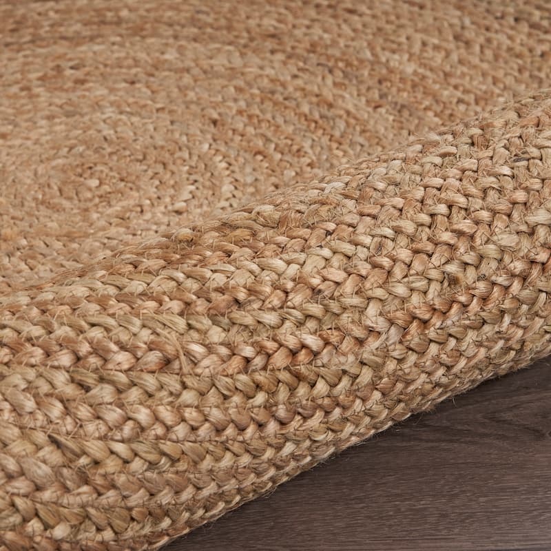 Sevita Bera Farmhouse Hand-Braided Jute Indoor Round Area Rug