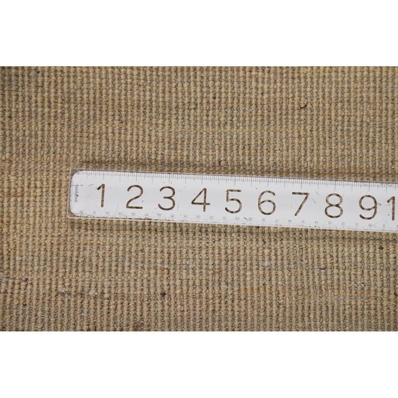 Modern Gabbeh Oriental Rug Handmade Grey Wool Carpet - 4'10"x 6'10"