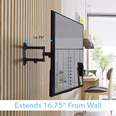 Classic Black Metal TV Mount Kit Built-in Leveler