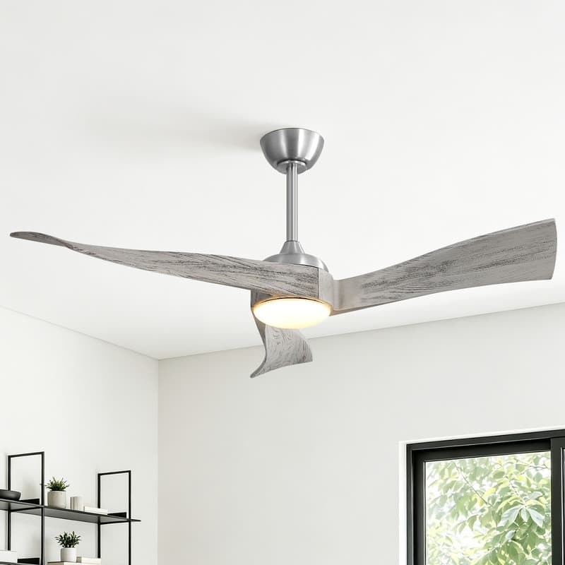 Option Nickel with Grey solid wood Blades
