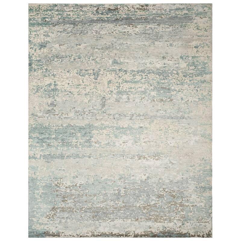 SAFAVIEH Couture Handknotted Tiffany Isaura Modern Abstract Viscose