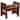 Mission Style Oak and Leather Foot Stool - Model A31