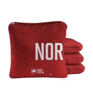 Norman Red Dual Sided Cornhole Bags