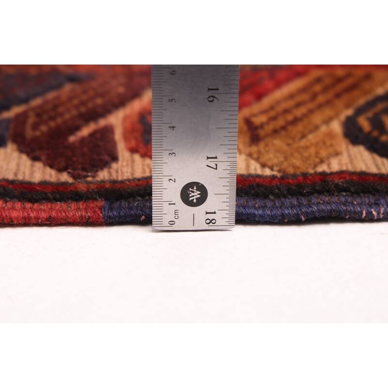 ECARPETGALLERY Hand-knotted Teimani Red Wool Rug - 3'7 x 6'4