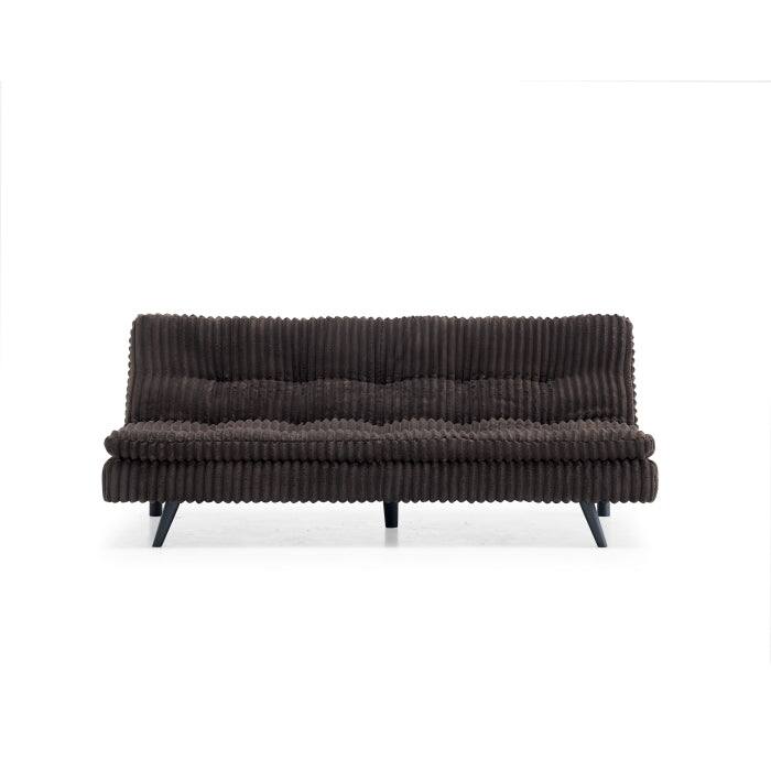 Modern Corduroy Futon Sofa Bed with Plush Tufted Pillow Top, Convertible Living Room Sofa Bed