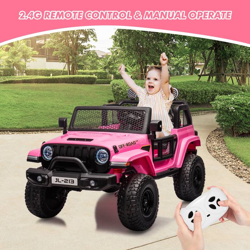 24V 2-Seater Switchable Electric Ride on Car Toy Truck for Kids Best Gift