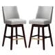 preview thumbnail 51 of 52, Pellebant 30.6'' H Solid Wood Swivel Bar Stool with Back