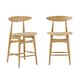 Option Oak Finish - Beige Fabric