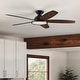 preview thumbnail 105 of 113, 5 - Blade Low Profile Flush Mount Modern Ceiling Fan with LED Light and Remote