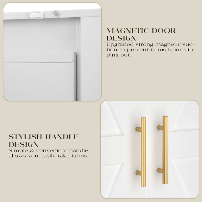 2 Doors Metal Storage Cabinet Kitchen Pantry Cabinet With Adjustable Shelves all Steel Cabinet Locker