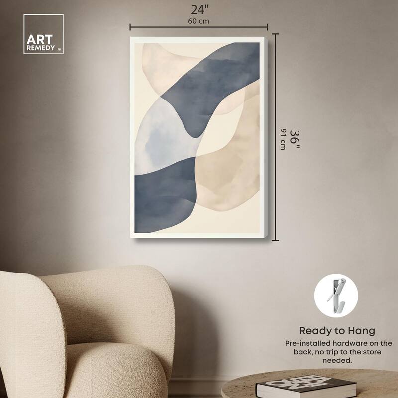 Organic Ovals Canvas by Art Remedy, Gallery Wrapped