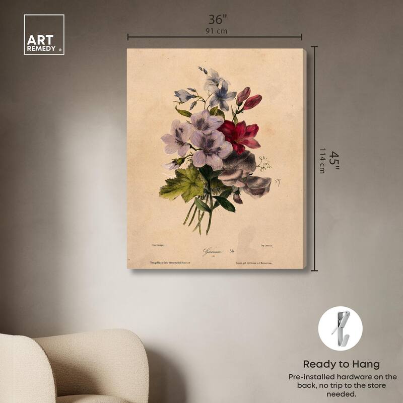 Elisa's Blooms Canvas by Art Remedy, Gallery Wrapped