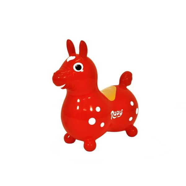 Rody Red Bounce Ride-On Inflatable Horse for Toddlers Bed Bath