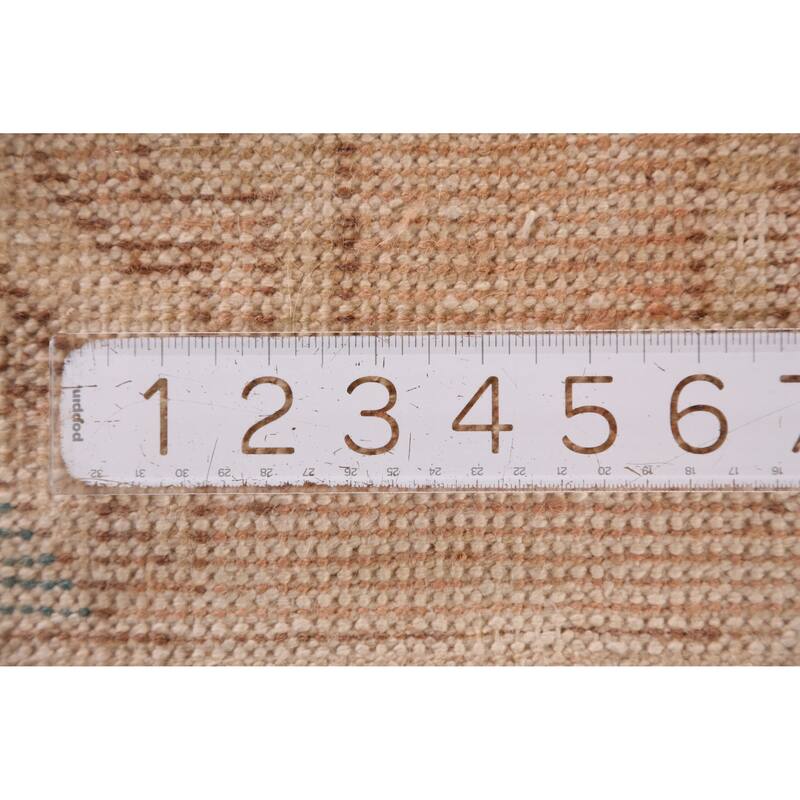 Hand Knotted Oriental 100% Wool Carpet Transitional Tribal Oranges & Rust Anatolian Area Rug - 3' 0'' X 1' 6''