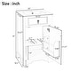 preview thumbnail 50 of 135, GDFStudio - Lisa 20" Bathroom Vanity with Ceramic Sink, Soft-Close Door & Storage Rack