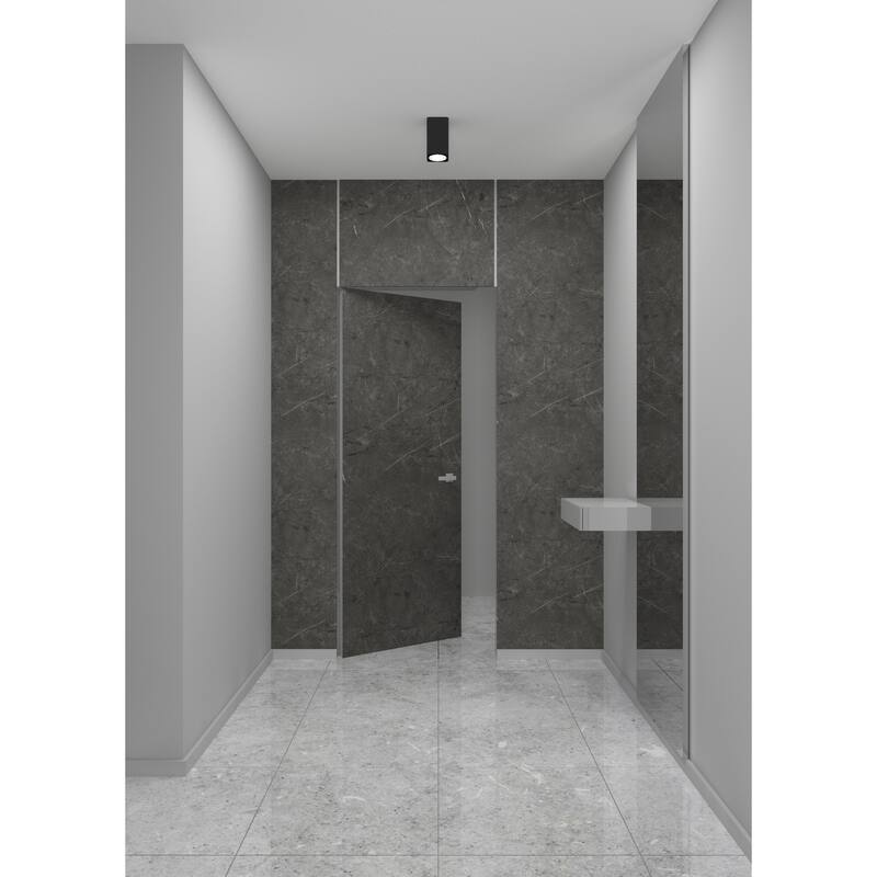 Solid Hidden Door with Handle Planum 0010 Pietra