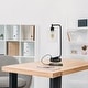 preview thumbnail 5 of 35, Lalia Home Modern Iron Desk Lamp with USB Port and Glass Shade - N/A
