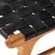 preview thumbnail 9 of 11, SAFAVIEH Taika Leather Dining Chair - Black