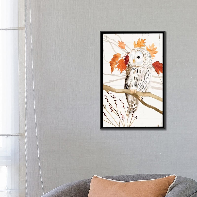 iCanvas "Harvest Owl II" by Victoria Borges Framed Canvas Print