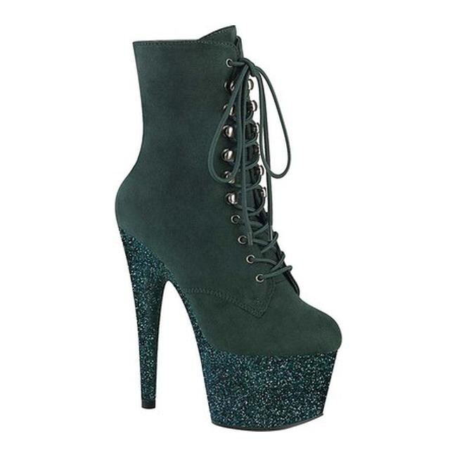 emerald green suede boots