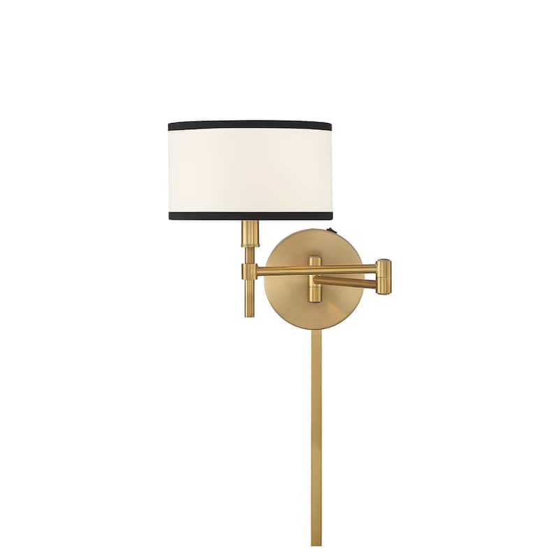 Meridian M90082 11" Tall Hardwired or Plug-In Wall Sconce