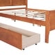 preview thumbnail 51 of 50, Full Wood Platform Bed with Drawers - Elegant Design, No Box Spring Needed