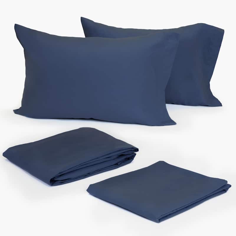 Modern Living Solid Bed Sheet Set or Pillow Cases
