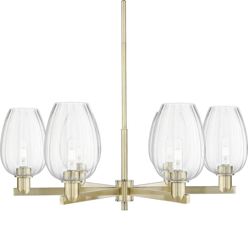 Innovations Lighting 716-6CR-14-24 Preston Chandelier Flute Preston 6