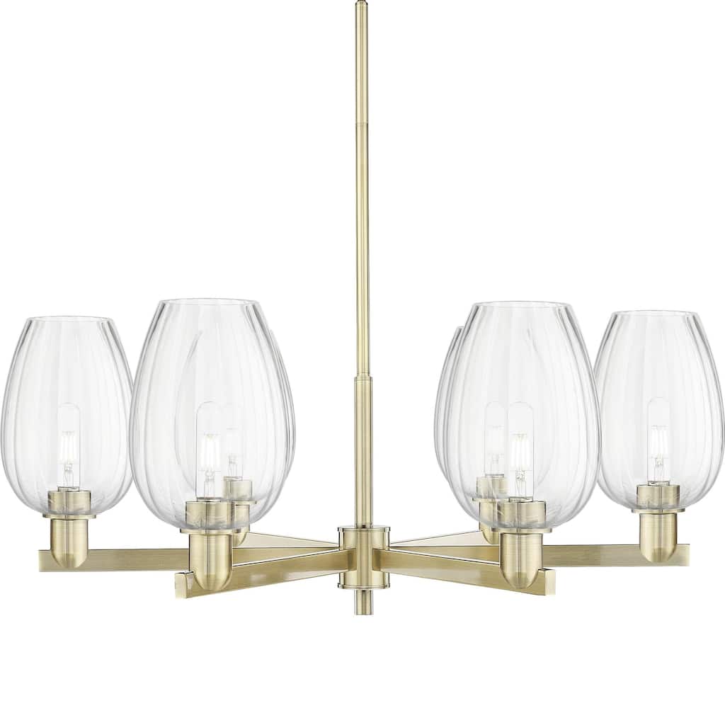 Innovations Lighting 716-6CR-14-24 Preston Chandelier Flute Preston 6