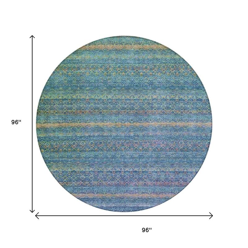HomeRoots Striped Transitional Rectangle Outdoor Rug