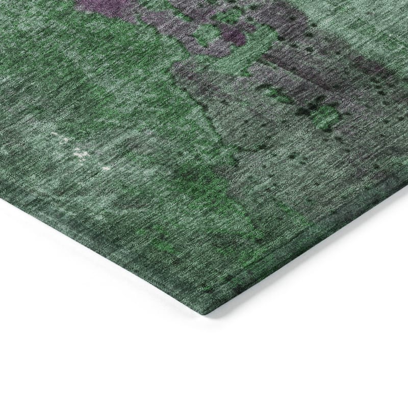 HomeRoots Abstract Transitional Rectangle Outdoor Rug