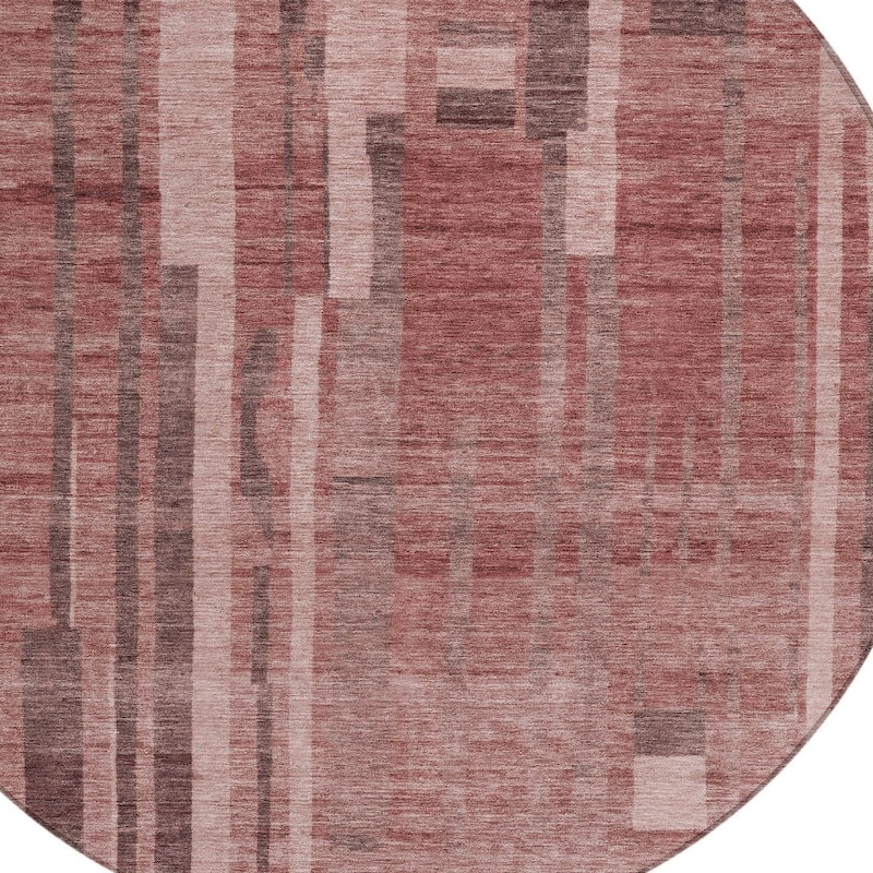 HomeRoots Striped Transitional Rectangle Outdoor Rug
