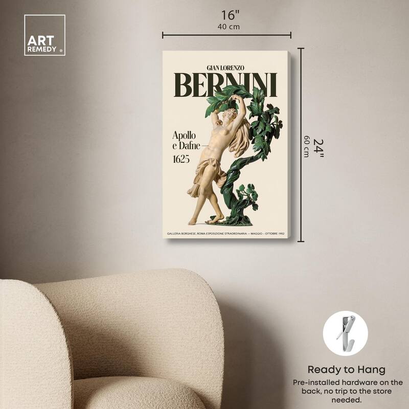Celebrating Bernini Canvas by Art Remedy, Gallery Wrapped