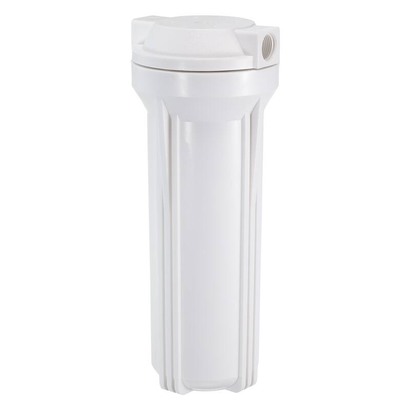 Water Filter Housing 10" Whole House Filtration System 1/2" Inlet/Outlet White - 3.5mm