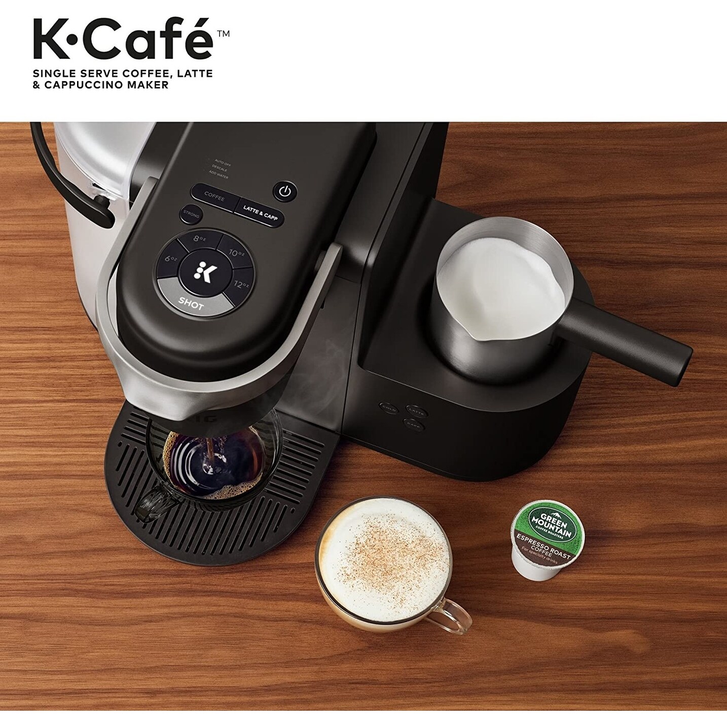 Keurig K-Cafe SMART Single-Serve Coffee, Latte & Cappuccino Maker