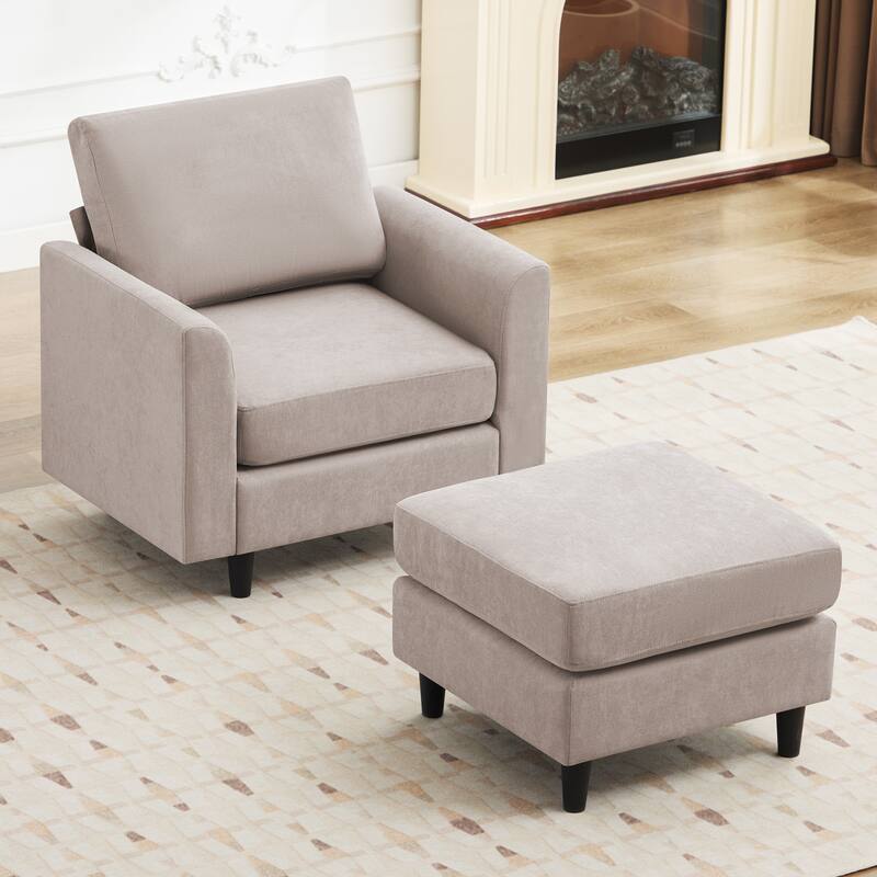 Snow Velvet Sectional Sofa