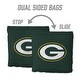 preview thumbnail 4 of 3, Green Bay Packers NFL Dual Sided Pro Stop & Slide Cornhole Bags