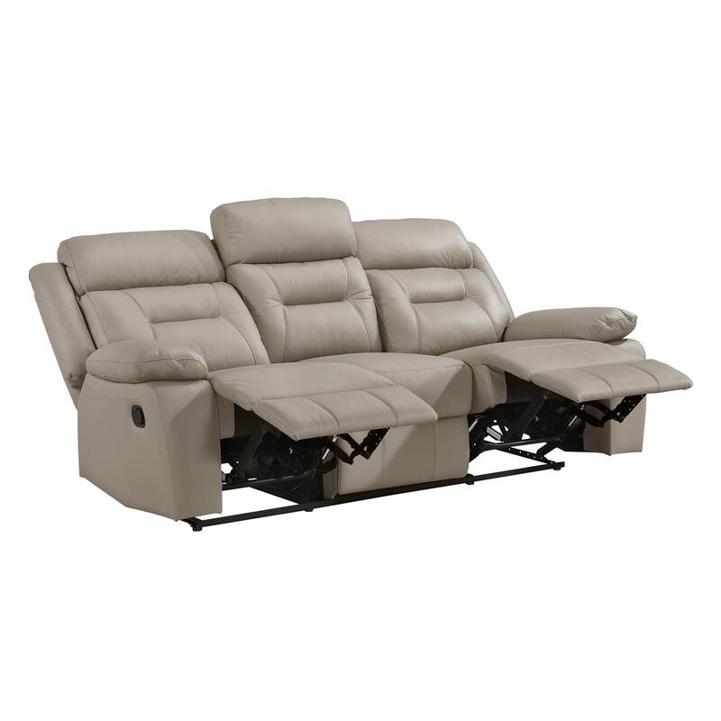 Papyrus 3-Piece Leather Match Manual Reclining Sofa Set