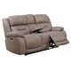 preview thumbnail 10 of 12, Asbury Power Reclining Loveseat with Console by Greyson Living Desert Sand