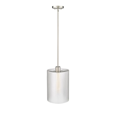 Millennium Lighting Olena 1 Light Pendant with Textured Glass Shades