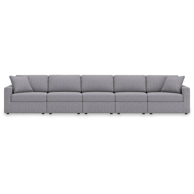 Signature Design by Ashley Modmax 5-Piece Sectional - 172"W x 36"D x 37"H - Gray