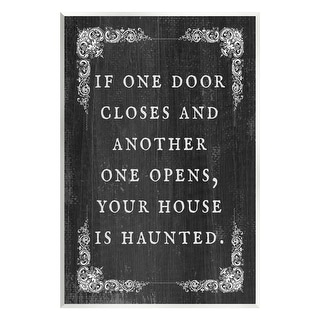 Stupell Funny Haunted House Phrase Wall Plaque Art Design by Lil' Rue - Bed Bath & Beyond - 38383747