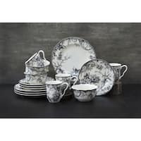 Luxury Design Palace black and gold dinnerware set - Bed Bath & Beyond -  17624943